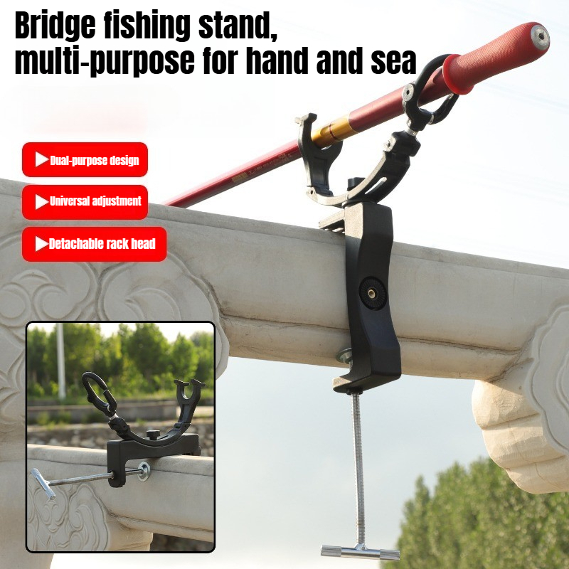 Fishing Rod Pod - 360° Rotating Adjustable Heavy Duty Rod