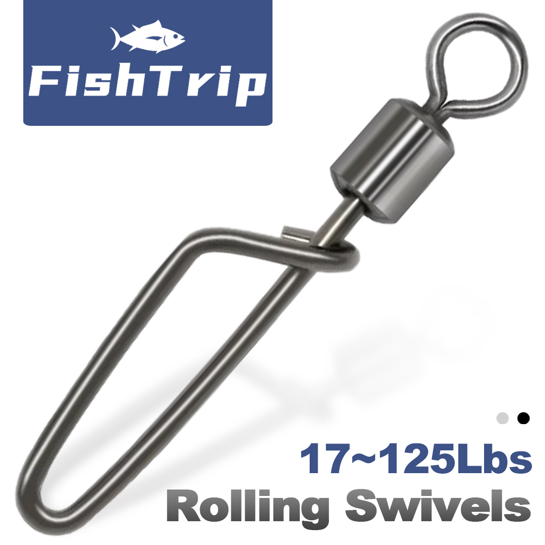 FishTrip 50Pcs Rolling Swivel  - đánh giá và giá Ice Fishing Tip Up