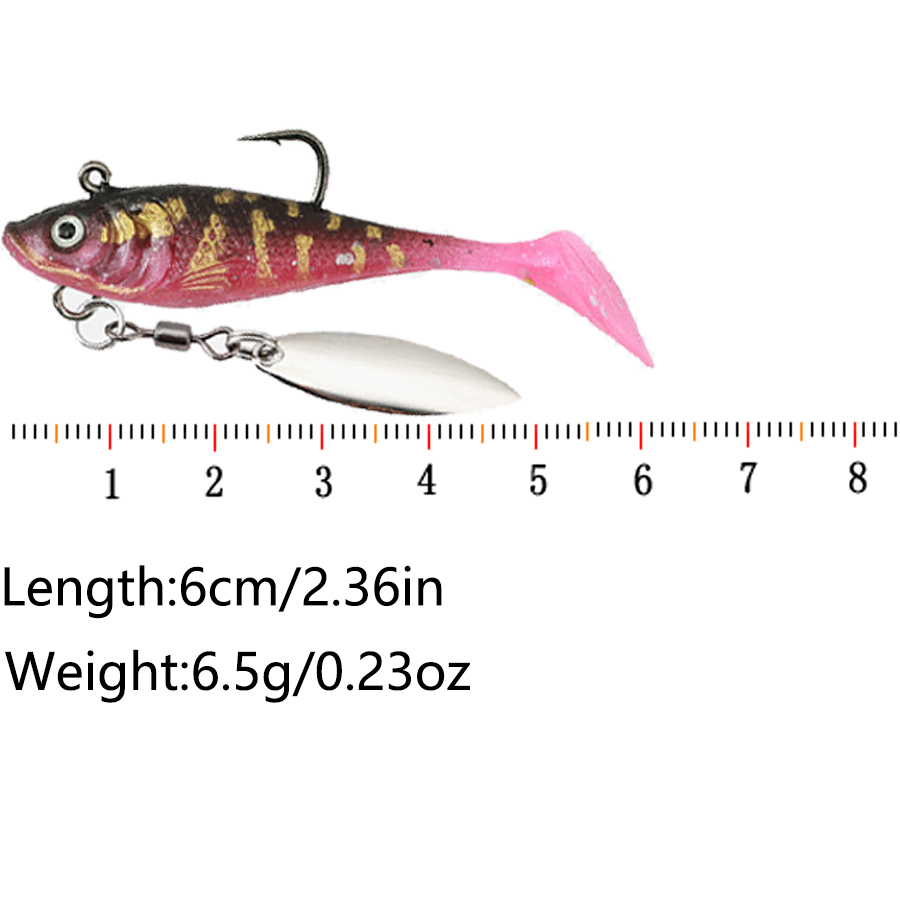 5PCS T-Tail Soft Bait Artifici - đánh giá và giá Fishing Equipment For Trout
