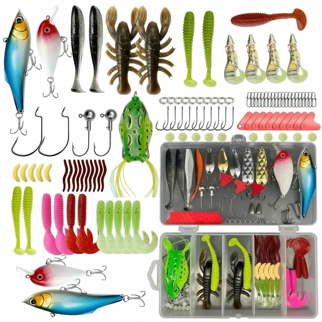 133Pcs Premium Fishing Lures T - đánh giá và giá Fishing Equipment For Trout