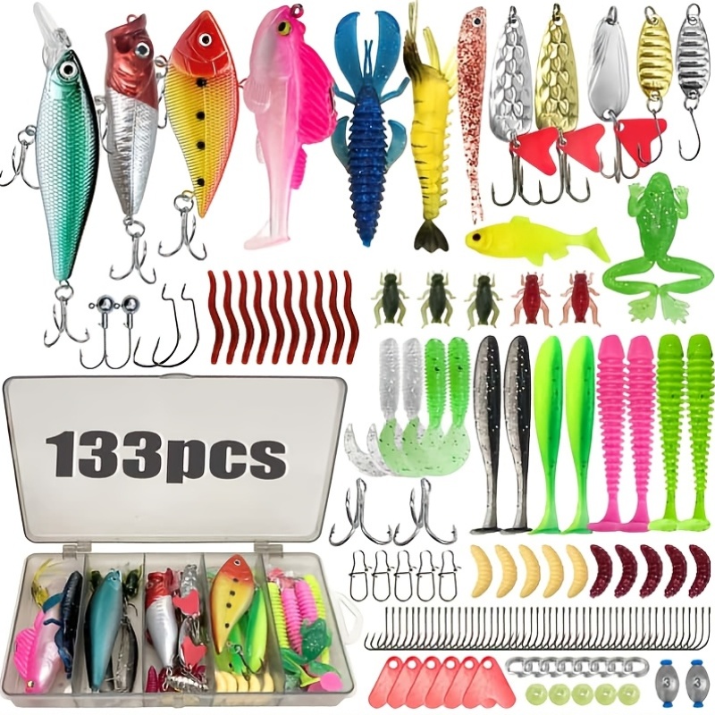 133Pcs Premium Fishing Lures T - đánh giá và giá Fishing Equipment For Trout