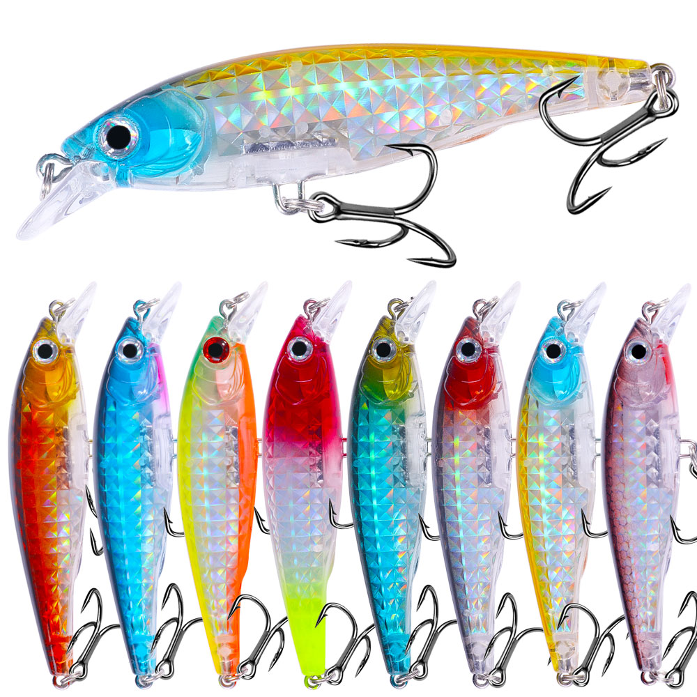 1pc Minnow fishing lure set 9c - đánh giá và giá Fishing Equipment For Trout