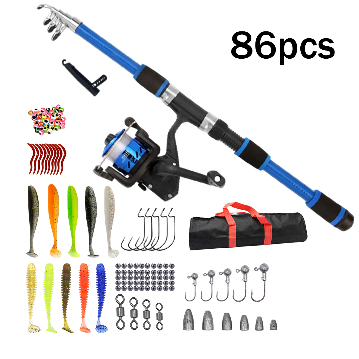 91/86Pcs Beginner Fishing Comb - đánh giá và giá Fishing Equipment For Kids