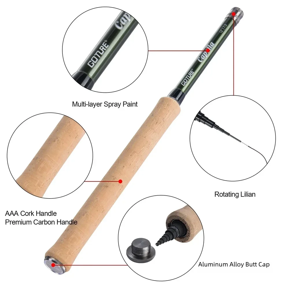 Goture 12FT Classical Tenkara  - đánh giá và giá Fishing Equipment For Kids