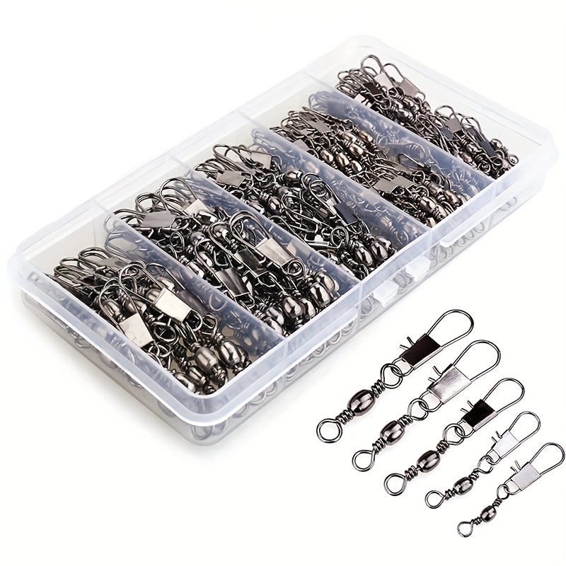 50/200pcs Barrel Snap Swivel F - đánh giá và giá Ice Fishing Tip Up