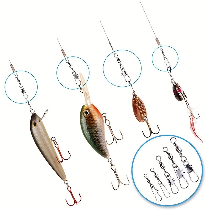 50/200pcs Barrel Snap Swivel F - đánh giá và giá Ice Fishing Tip Up