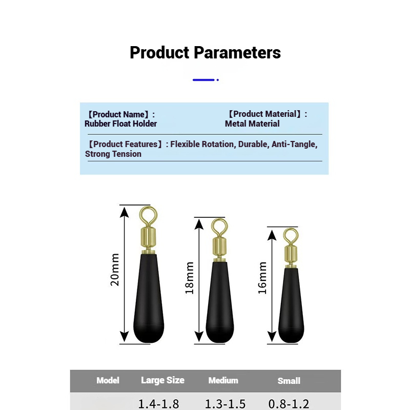 Rotatable Metal Swivel Rubber  - đánh giá và giá Fishing Equipment For Trout